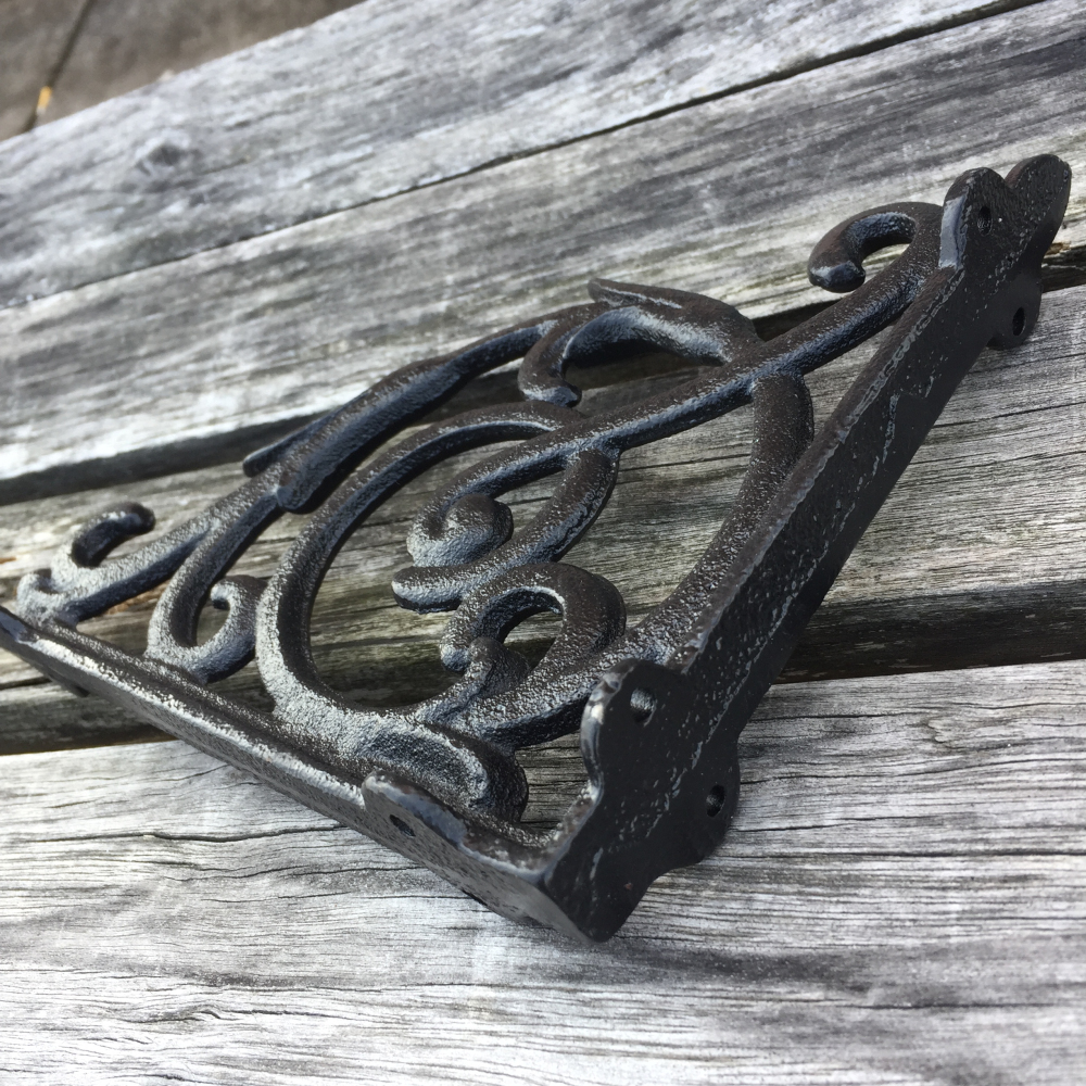 Vintage Antique Style Cast Iron Bracket Garden Braces Rustic Shelf